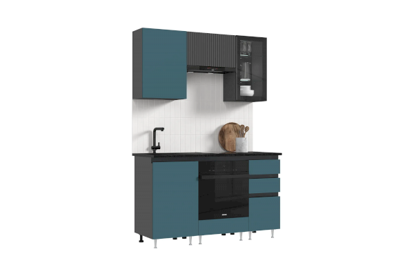 Кухонный гарнитур Техно-6 1,5 м (Миф)